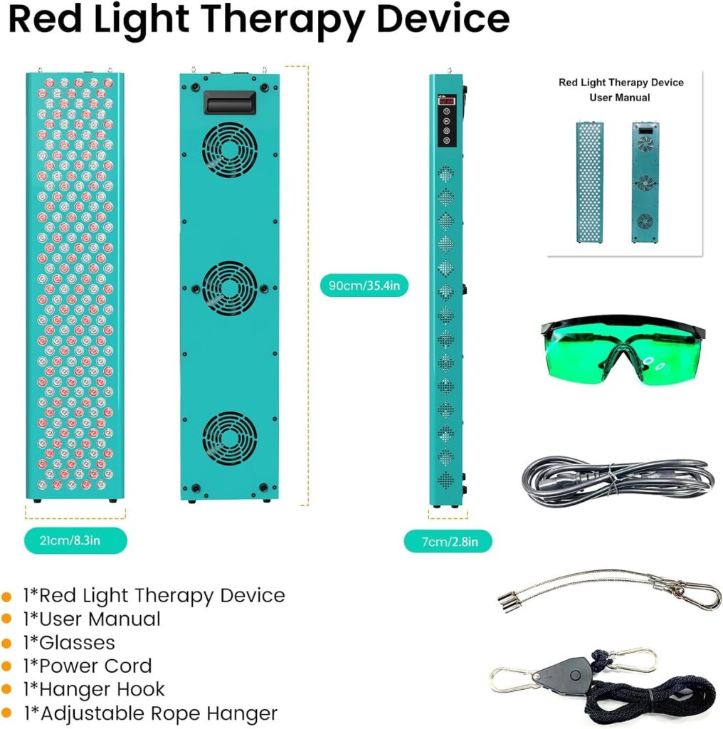 iTHERAU Red Light Therapy Device 45W Red 225 LEDs Light Therapy Panel, 660nm Red Light and Near Infrared 850nm Suitable for Auxiliary Skin Beauty, Pain Relief of Muscles and Joints