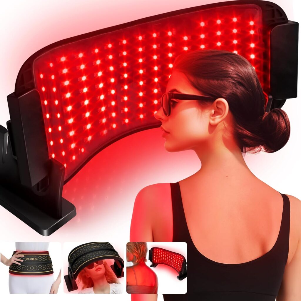 Multifunction Infrared Red Light Therapy for Body and Face, Near-Infrared 850 Red Light Therapy, Cordless, Waist, Legs and Other Parts, Adjustable in Three Levels from 10-30min