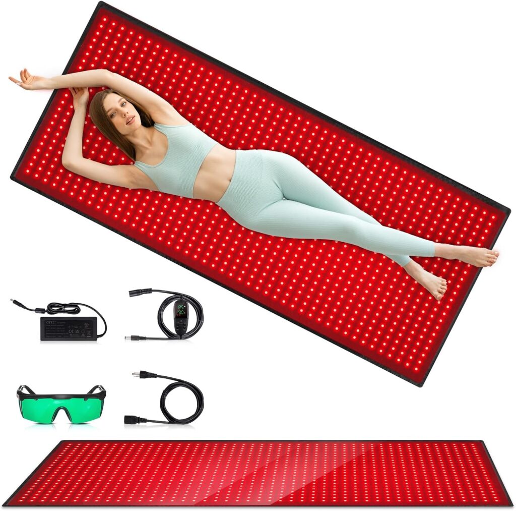 Red Light Therapy Belt, Infrared Light Therapy for Body, Wearable Wrap with Timer for Back Shoulder Waist Muscle Pain Relief, Improve Joint Inflammation, Red Light Therapy for Body