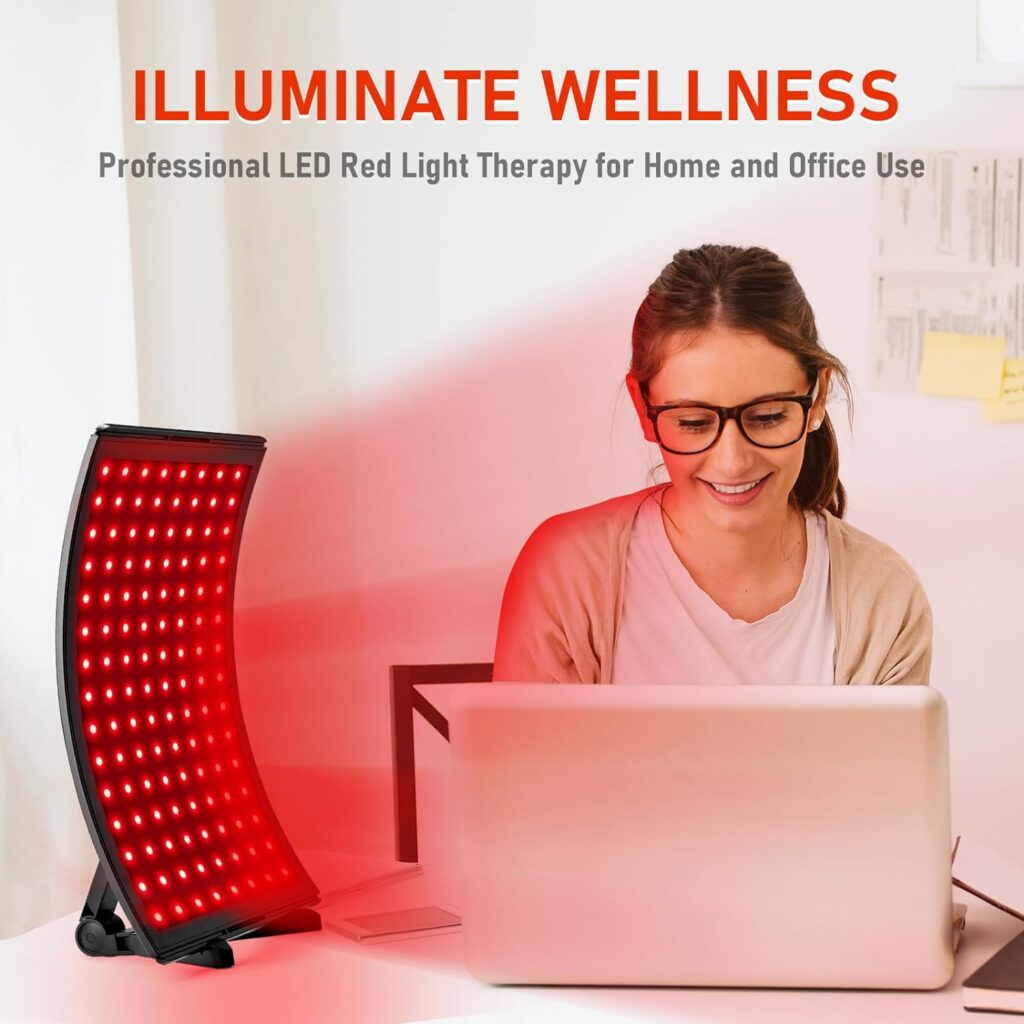 Red Light Therapy for Face,Red Light Therapy Lamp Back Relief Device,Infrared Light Therapy for Body 660nmNear Infrared 850nm Red Light Therapy Device Skin Care at Home Muscles,Joints