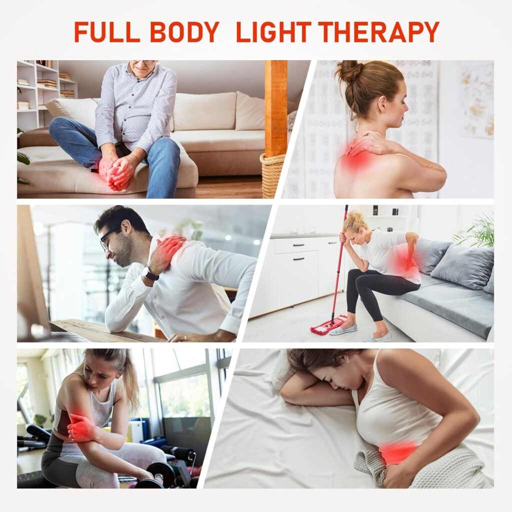 Red Light Therapy for Face,Red Light Therapy Lamp Back Relief Device,Infrared Light Therapy for Body 660nmNear Infrared 850nm Red Light Therapy Device Skin Care at Home Muscles,Joints