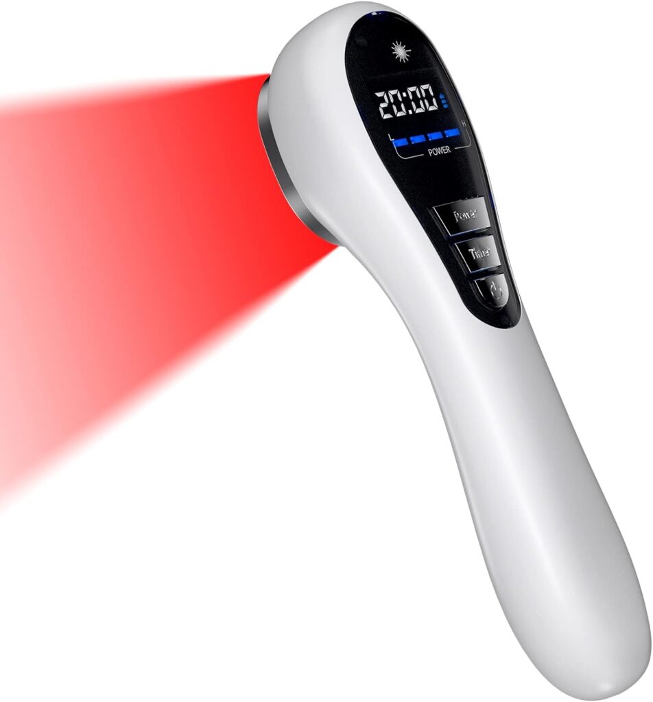 Red Light Therapy, Holsn Infrared Red Light Therapy Device for Body Targets Joint and Muscles Directly for Pain Relief, 650 nm  808nm Red Light Therapy Wand