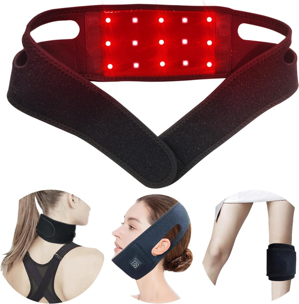 Red Light Therapy Infrared Light Therapy Pad for Body Pain NIR Deep Therapy for Back Knee Hands Feet Relief Portable 660nm 850nm Home Heating Light Therapy Wrap Belt Gift for Women Men