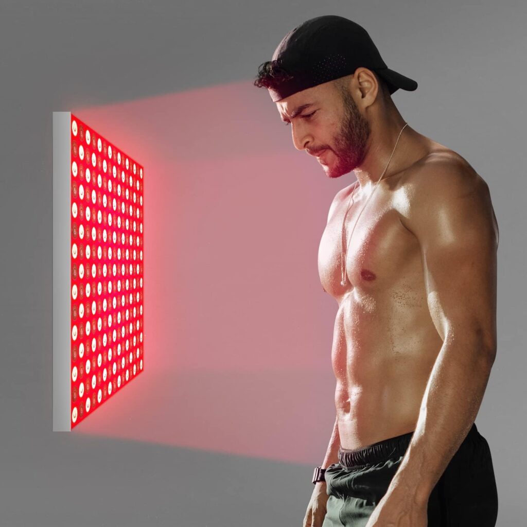 Red-Light-Therapy, LED 660nm and Near Infrared 850nm Light Combo-Red Light Therapy Device for Face Body Skin