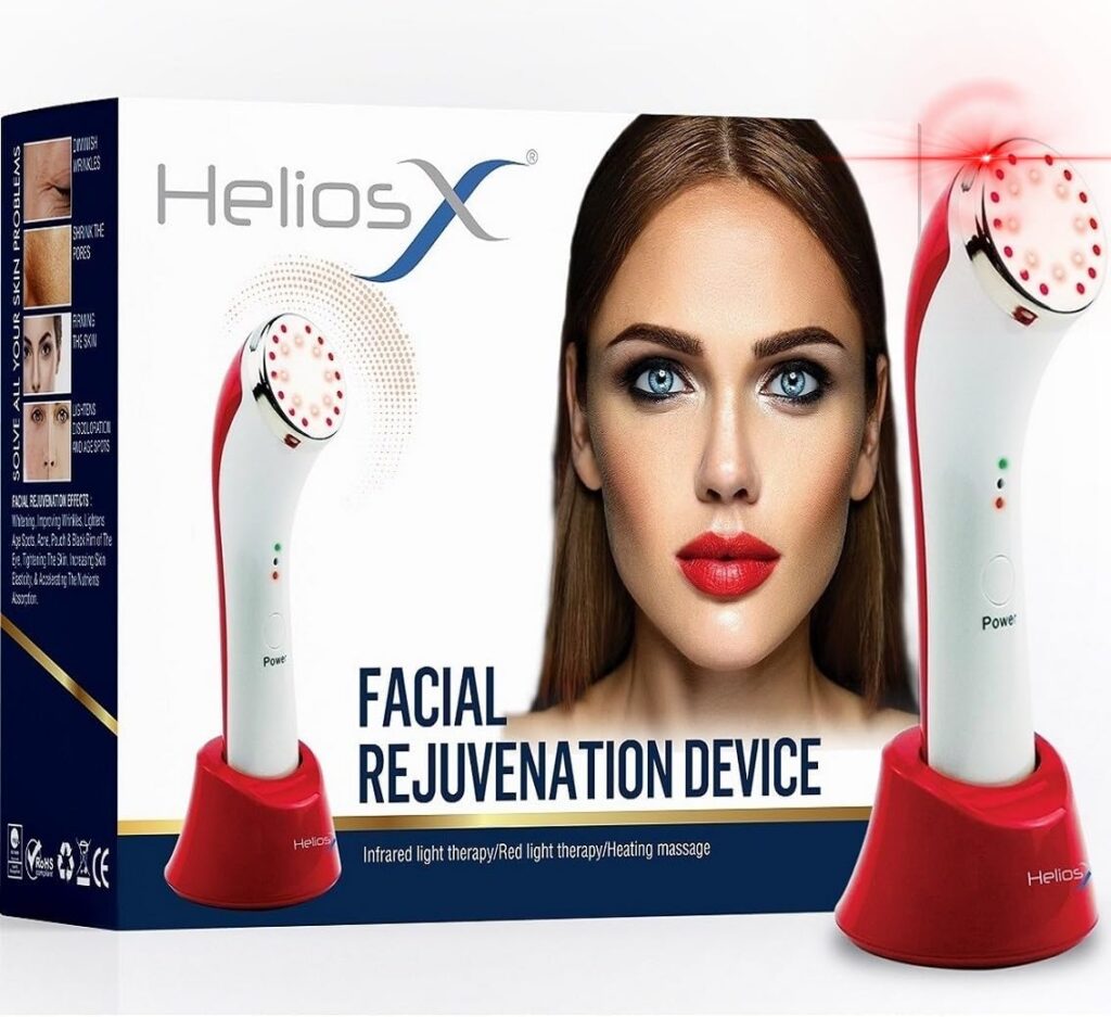 Helios X Infrared Red Light Therapy for Face 3-in-1 Infrared LED Light Therapy Facial Rejuvenation Massager Device for Anti-Aging,Elbow Joint  Hands Relief