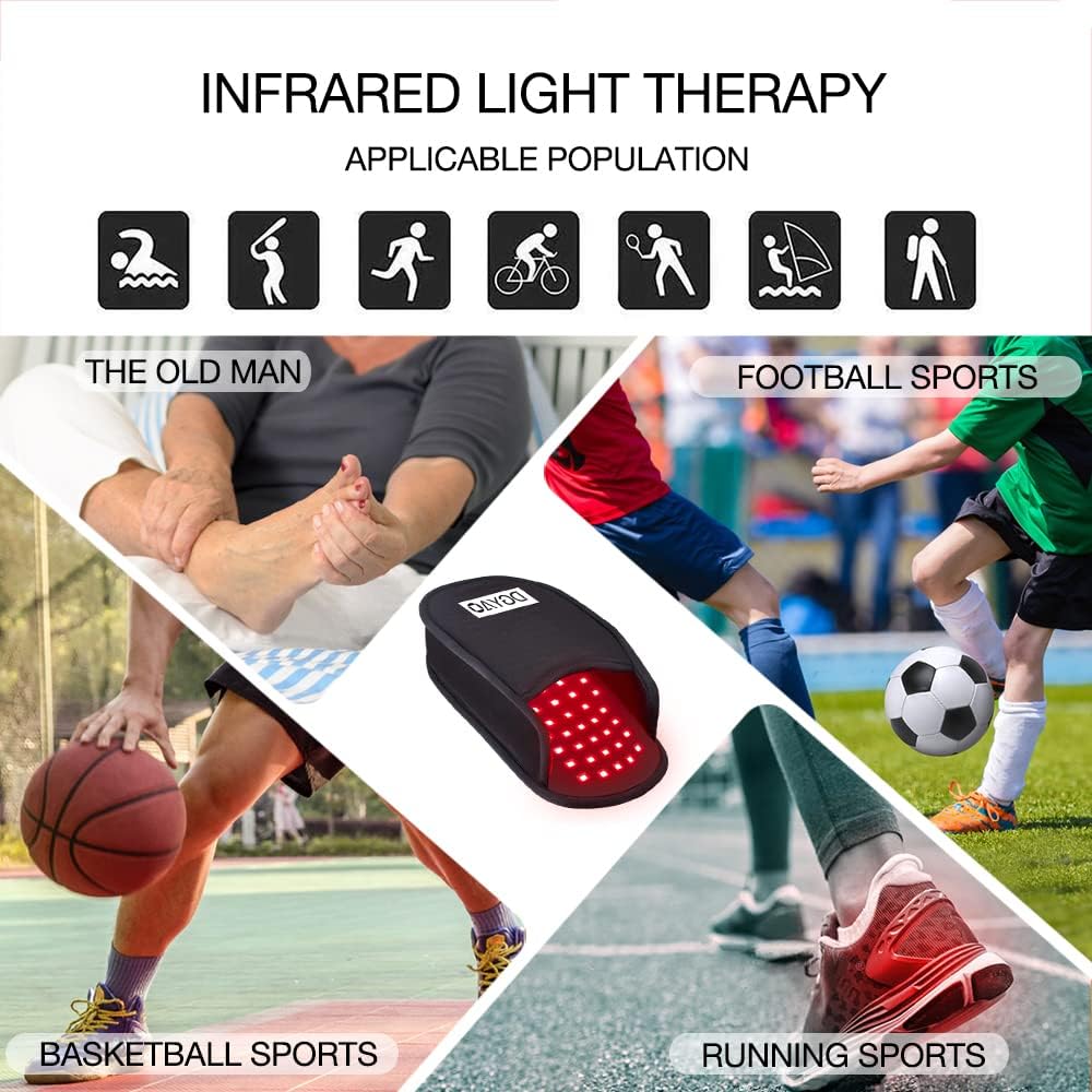 Newest Upgraded Red Infrared Light Therapy for Feet Pain Relief FDA Cleared LED Light Therapy Slipper Device for Foot Toes Instep Heel Home Use (PS-HJ1)