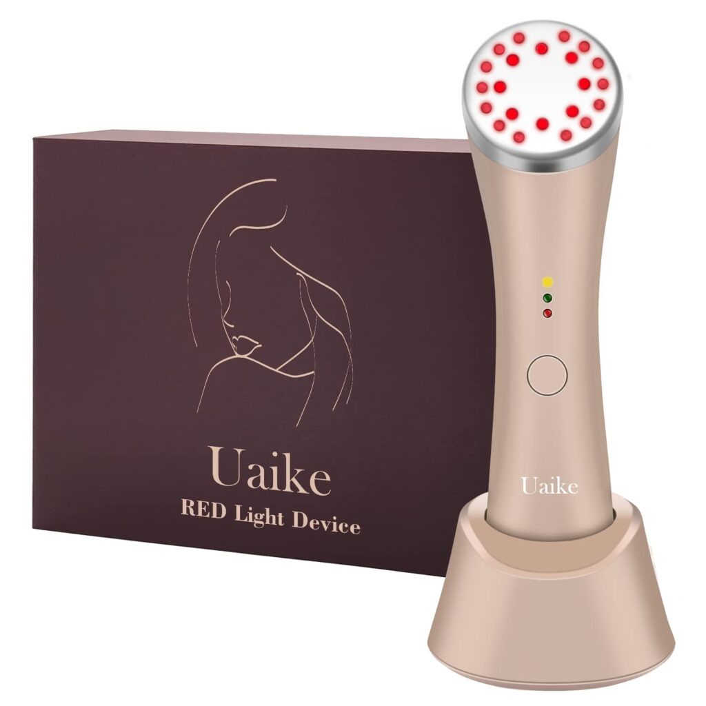 Red Light Therapy for Face - Uaike LED Red Light Therapy Device for Face - Skin Tightening Machine for Anti Aging,Wrinkle Removal,Face Lift,Skin Rejuvenation - Face Massager for Face